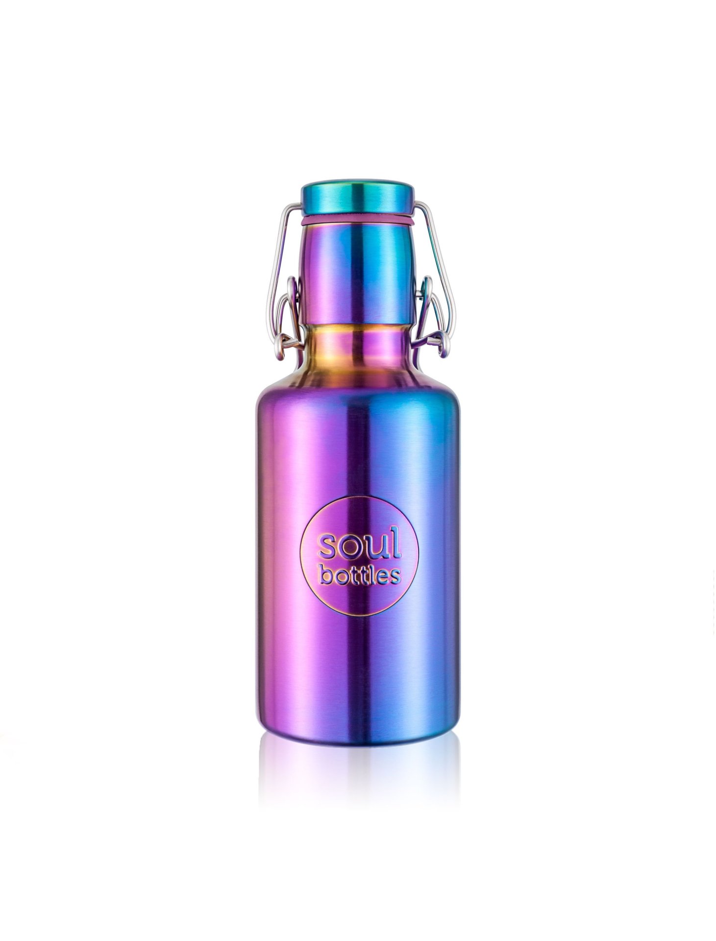 Soulbottle Trinkflasche mit Tragegriff, Edelstahl
