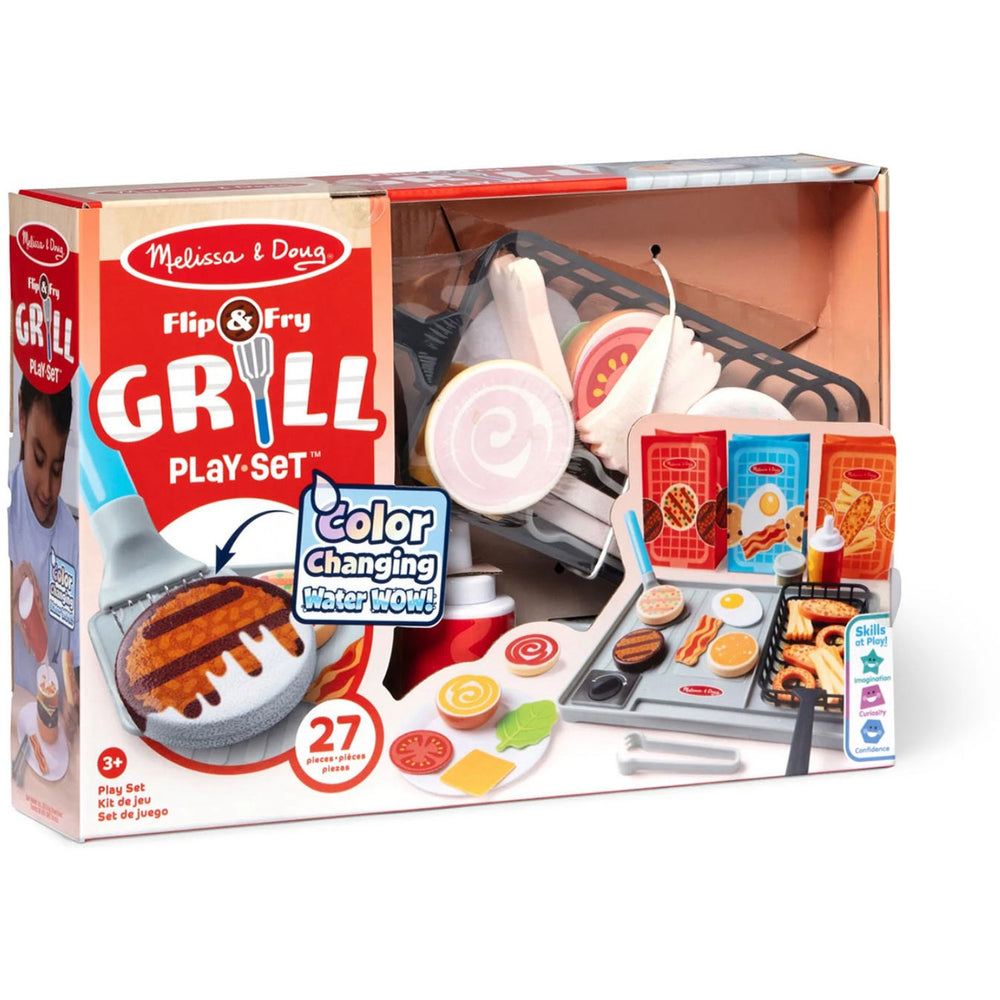 Køb Melissa & Doug Multifarvet Legesæt - Water Wow! Flip & Fry: Grill-Sæt