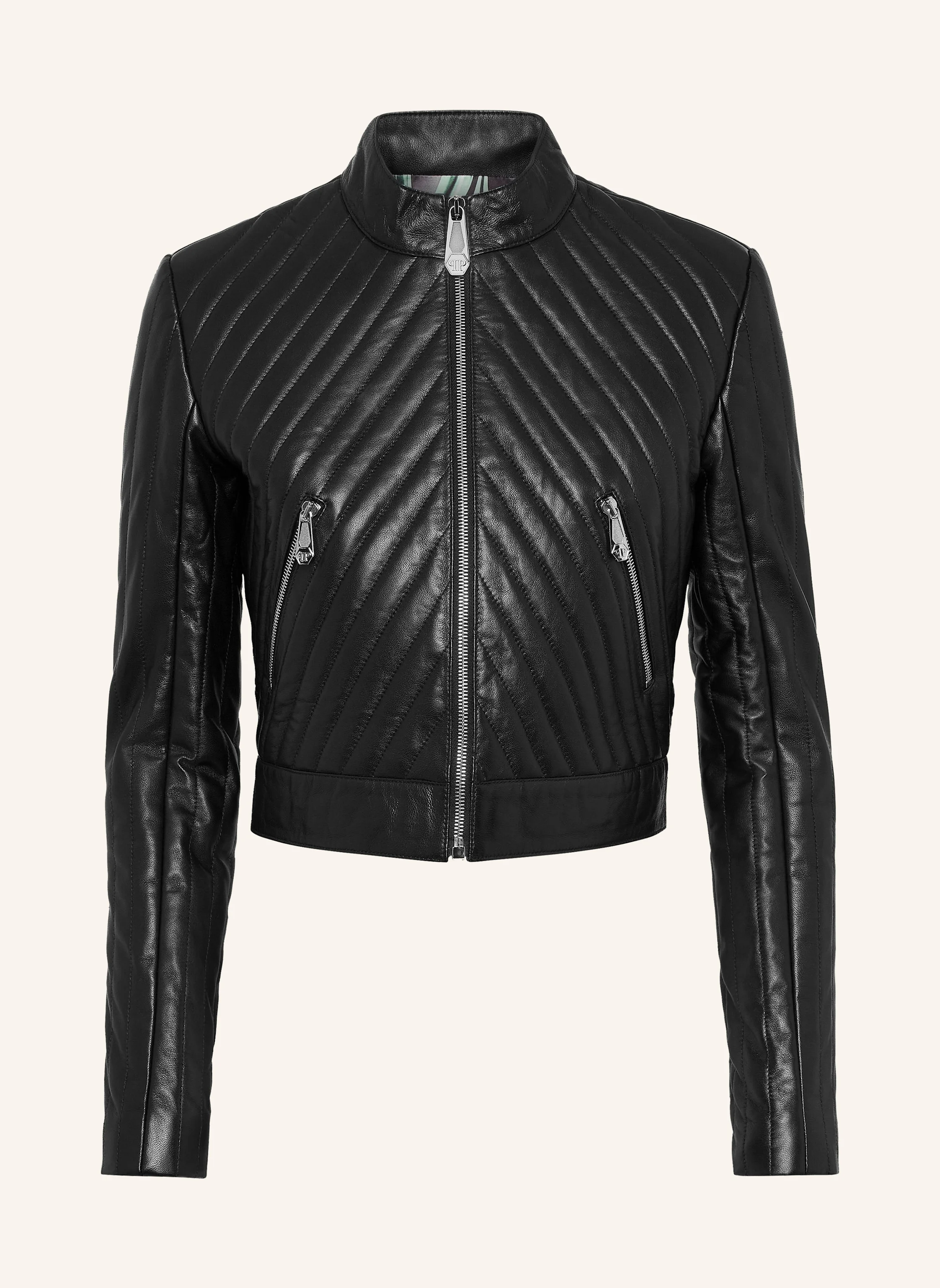 PHILIPP PLEIN PHILIPP PLEIN Leder Biker-Jacke FLAME