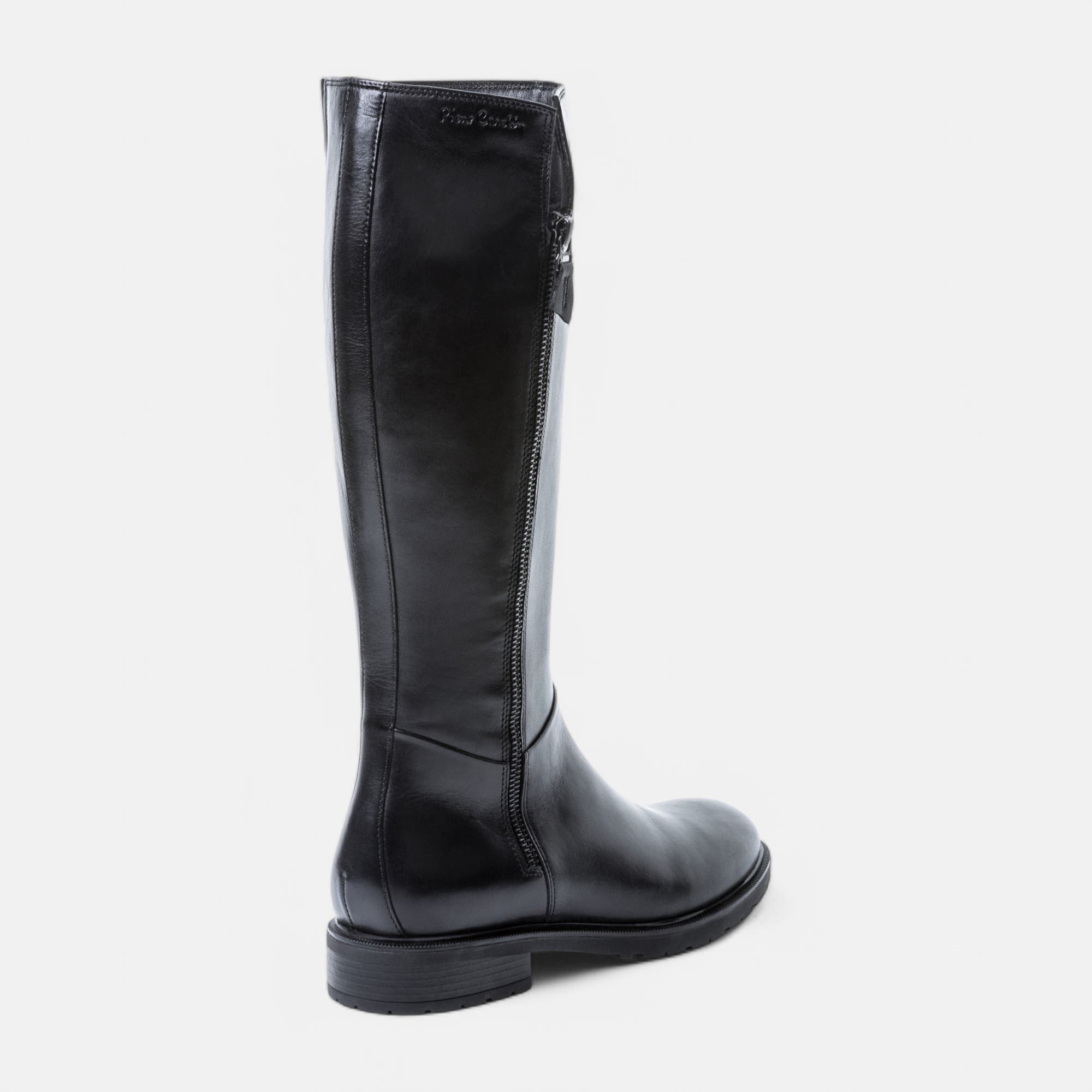 Bottes Femme en cuir noir