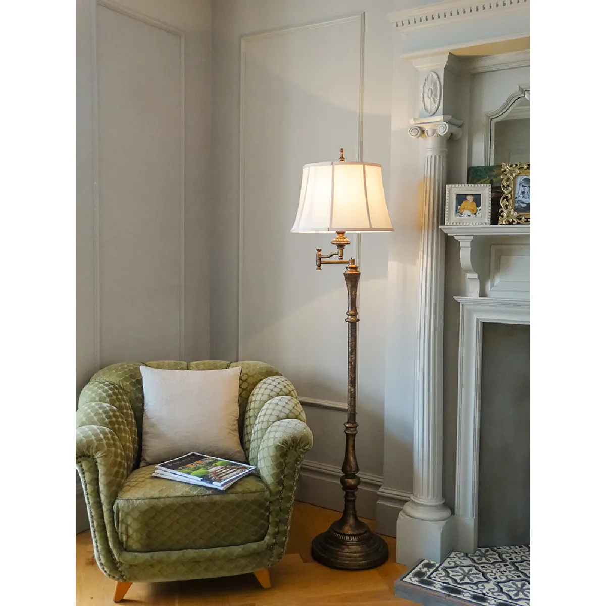 Elstead Lighting Elstead Gibson Lampadaire - Brun Antique