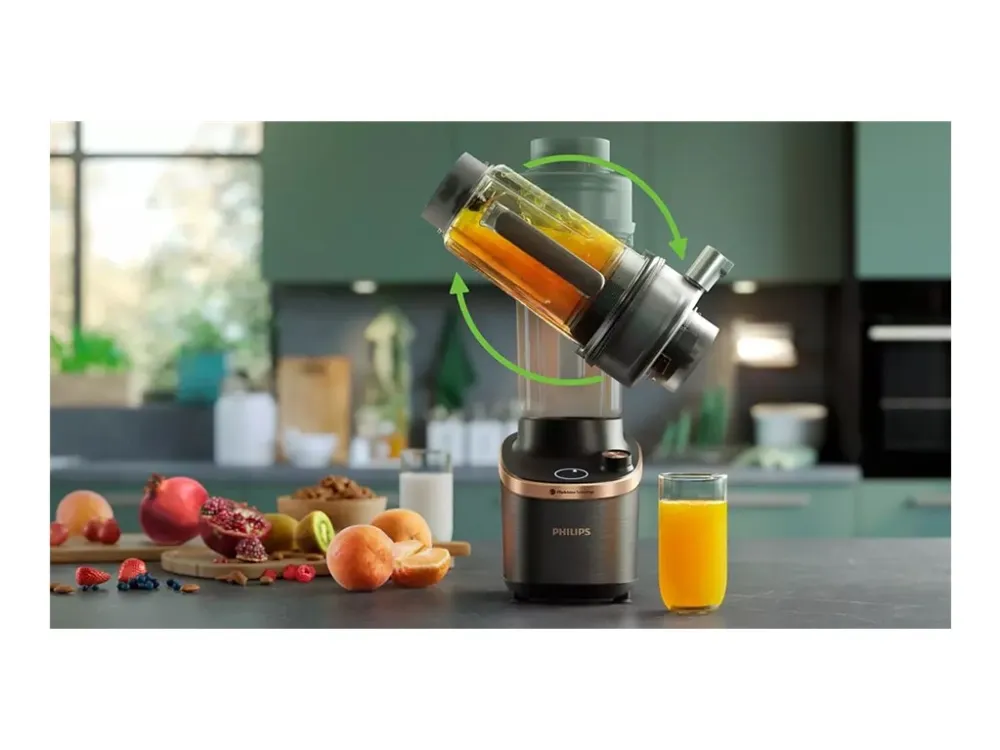 Philips HR3770 - Blender - 2 liter - 1.5 kW - sort/kobber