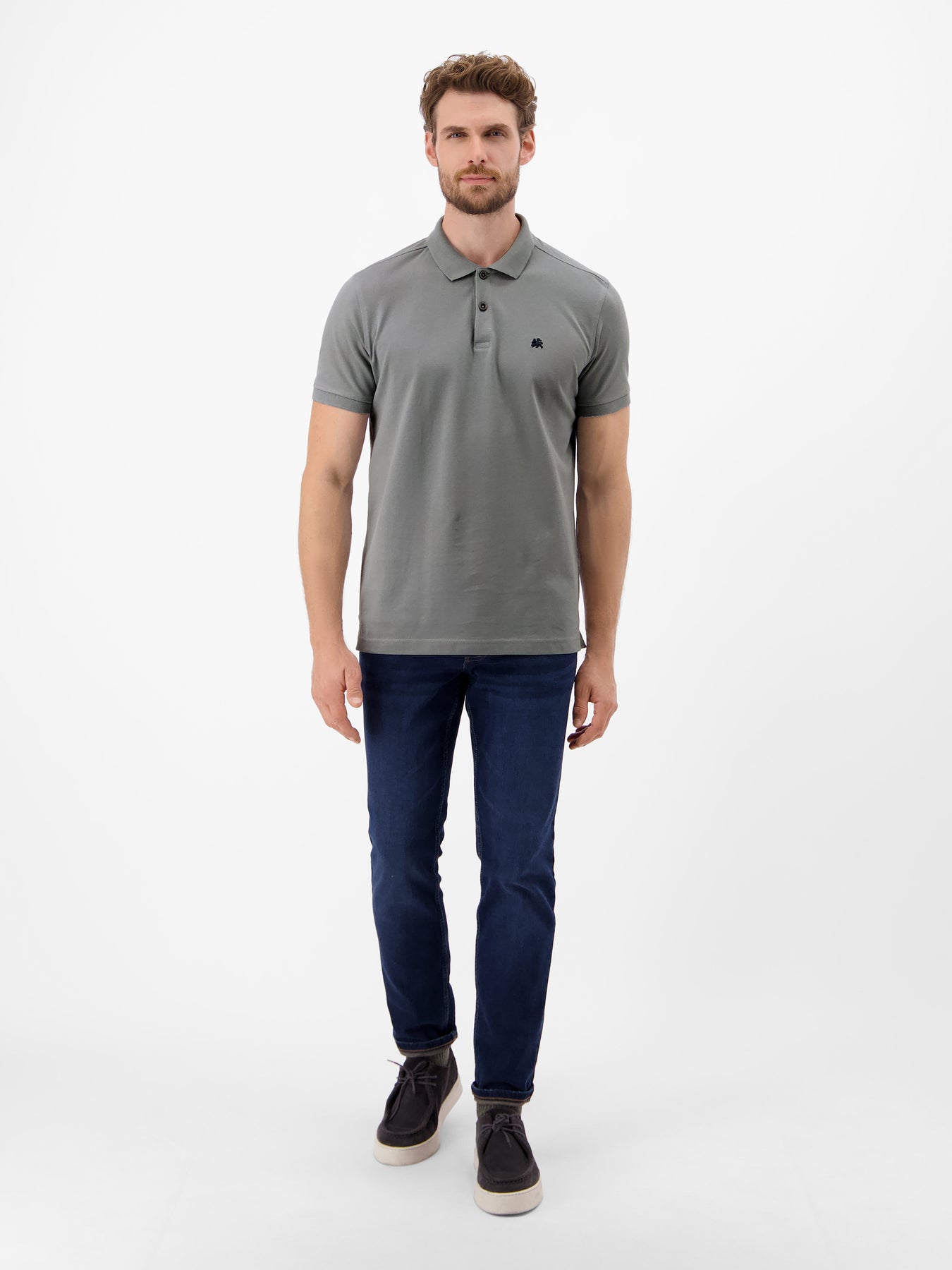 Basic Poloshirt für Herren, unifarben