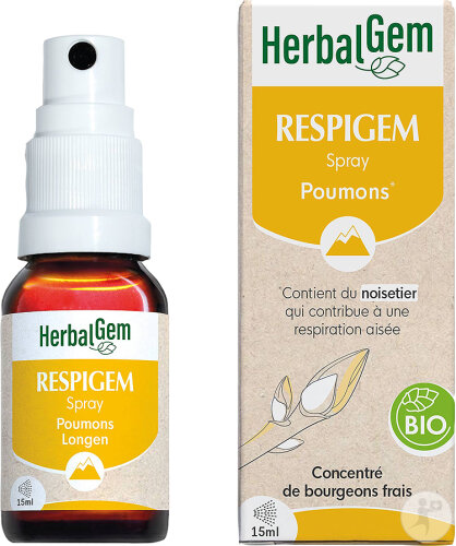 Herbalgem Respigem Spray GC30 Bio Poumons 15ml