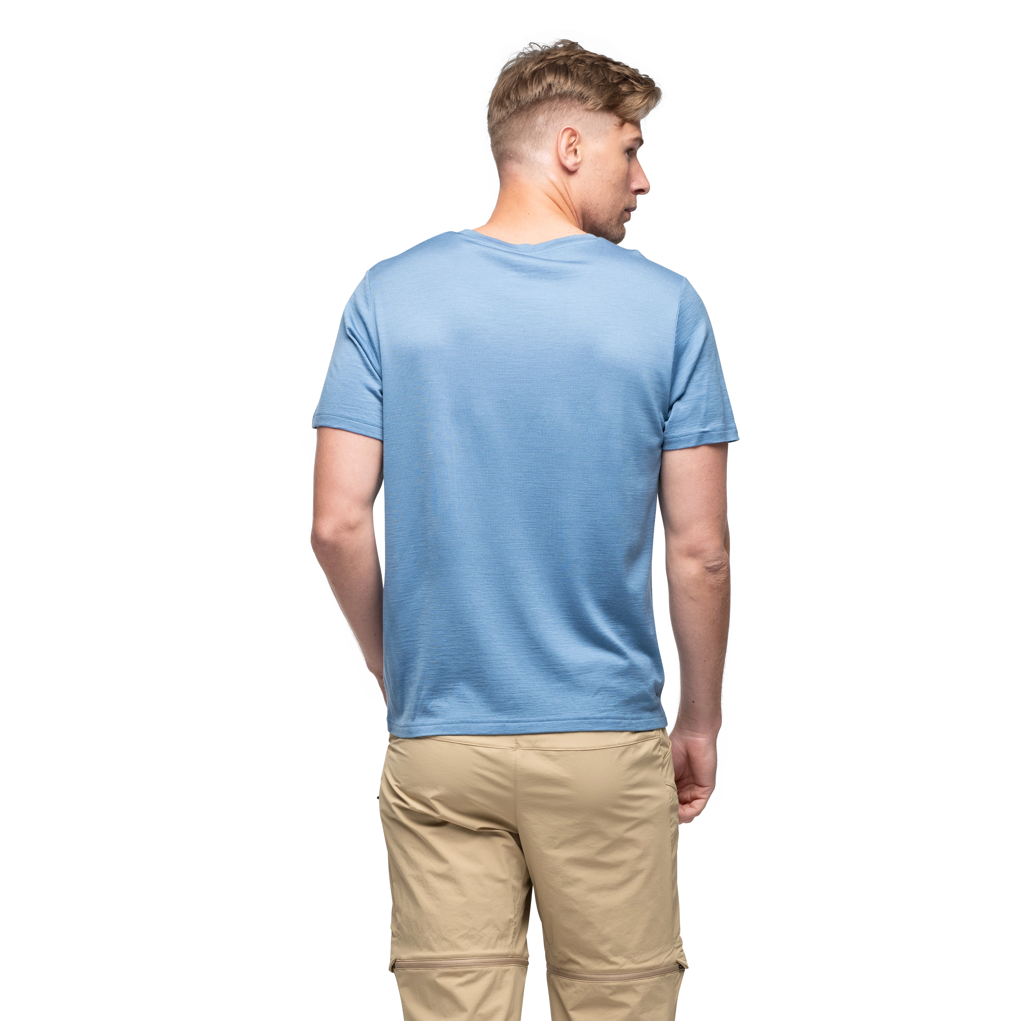 Whenever Merino Tee Men Blue Moon