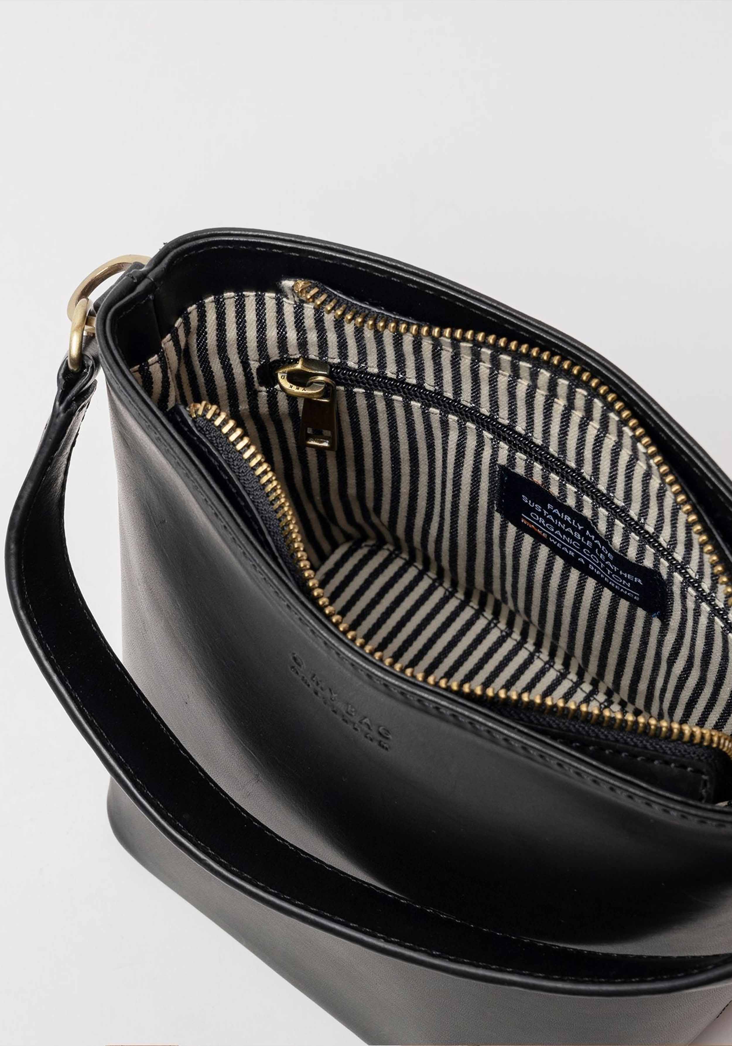O My Bag Bucket Bag Bobbi Midi Classic Leather Black