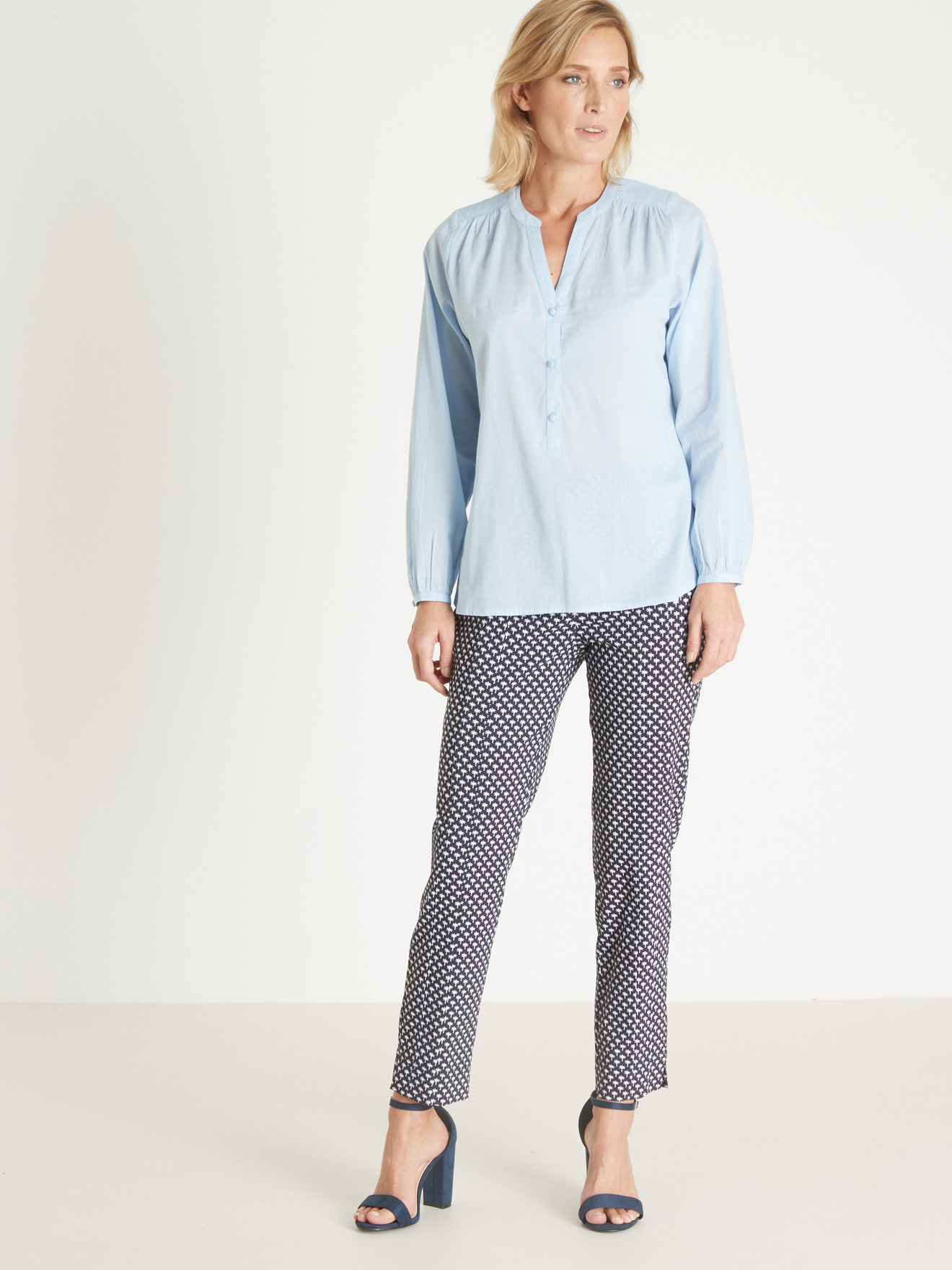Blouse en voile de coton