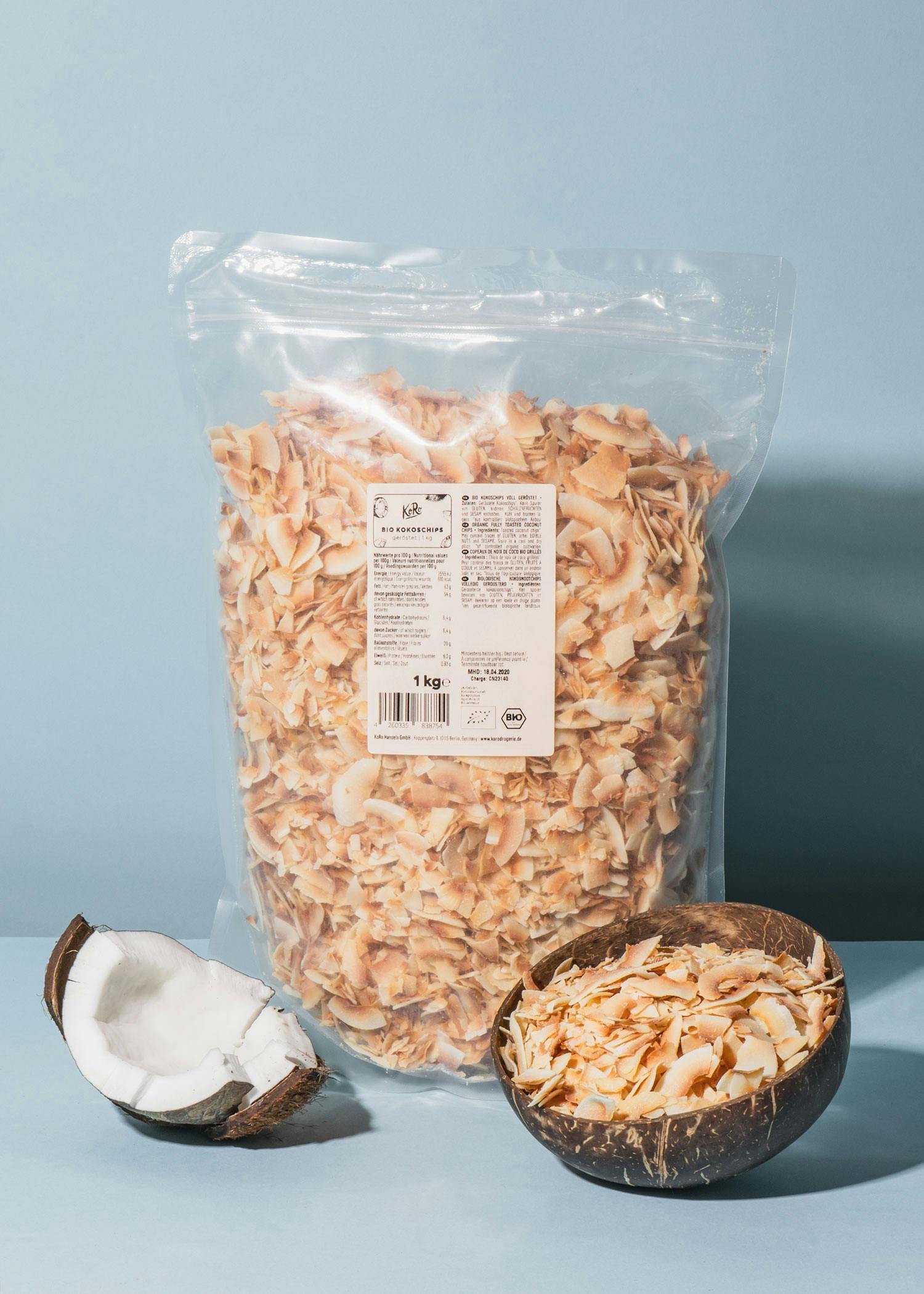 Geröstete Bio Kokoschips 1 kg