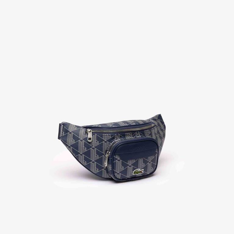 Sac banane The Blend avec imprimé monogramme Sacs banane - Bleu - Lacoste - Homme