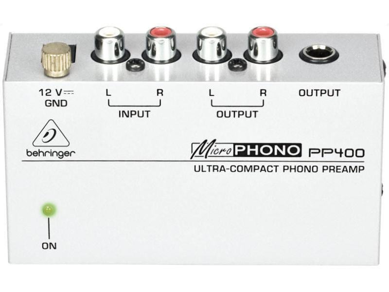 Behringer Vorverstärker Microphono PP400 Ultra-kompakter Phono-Vorverstärker