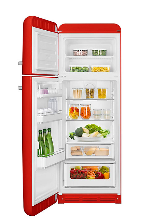 Réfrigérateur congélateur à poser ouverture gauche Smeg FAB30LRD5 222L / 72L rouge