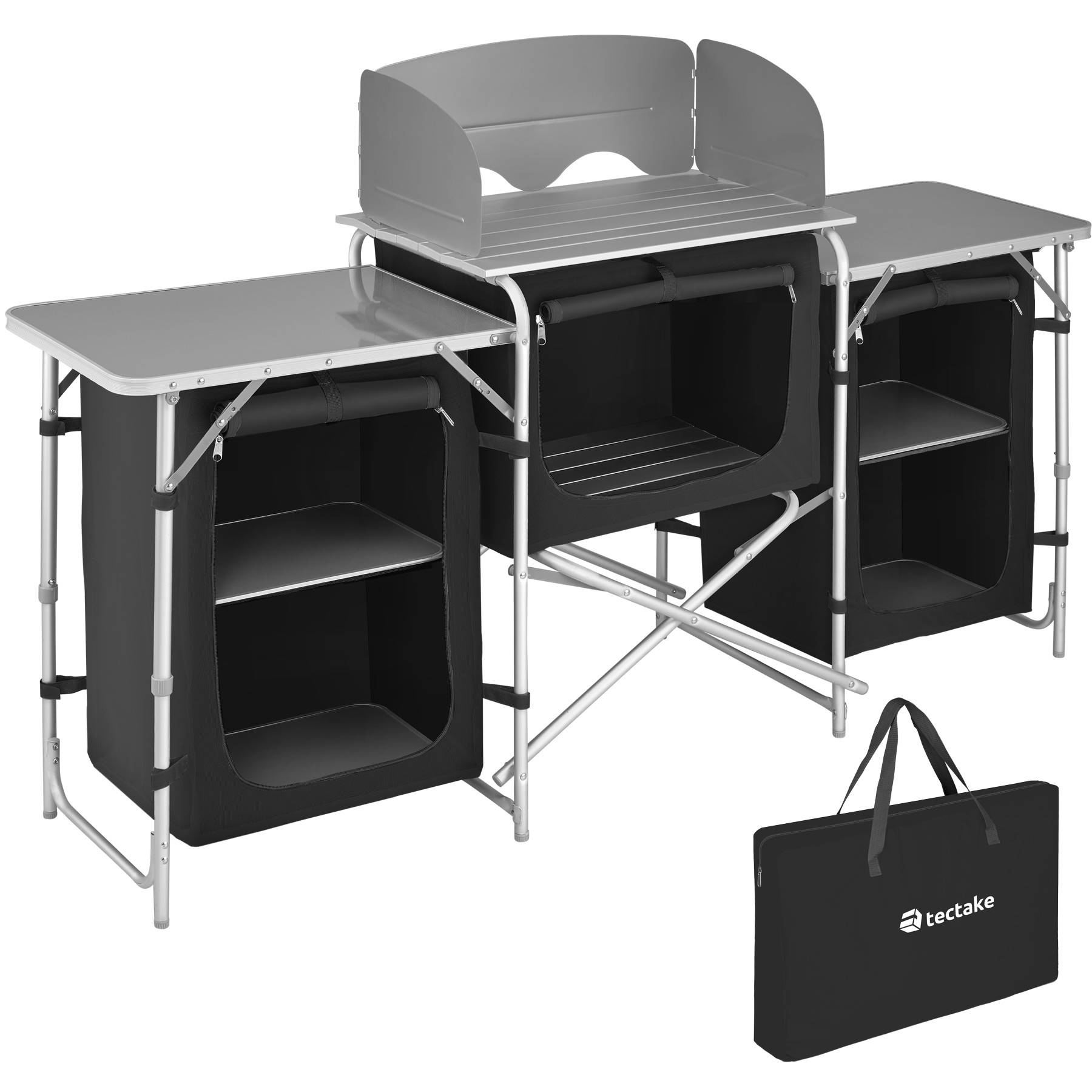 Campingküche XXL mit 5 Fächern