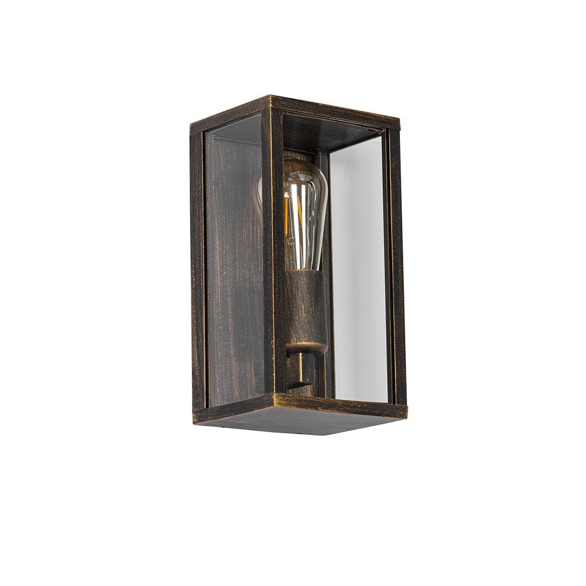 Vintage wandlamp antiek goud 26 cm IP44  - Charlois