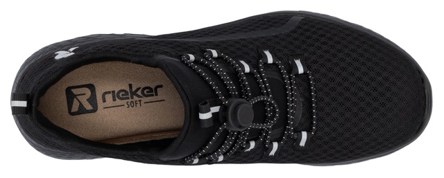 RIEKER Sport Slip-On Sneaker  Trekking Schuh, Freizeitschuh, Slipper mit einfachem Schnellverschluss