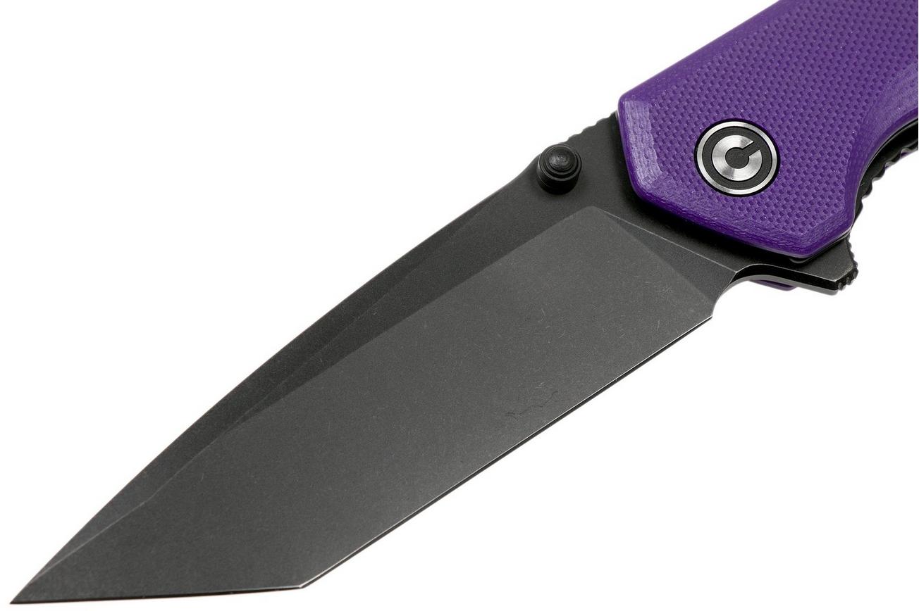 Civivi Brazen C2023D Tanto Purple, Blackwashed zakmes