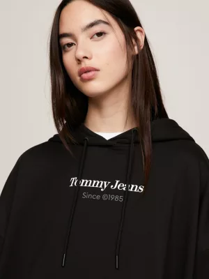 Vestido essencial com capuz