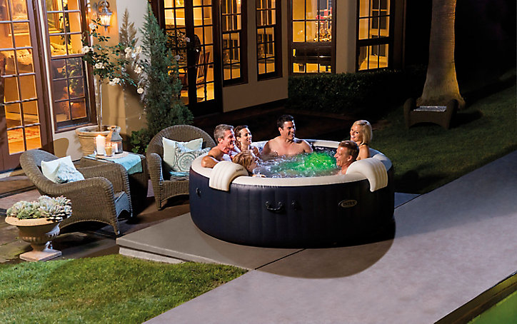 Spa gonflable Intex PureSpa à bulles Blue navy 6 places