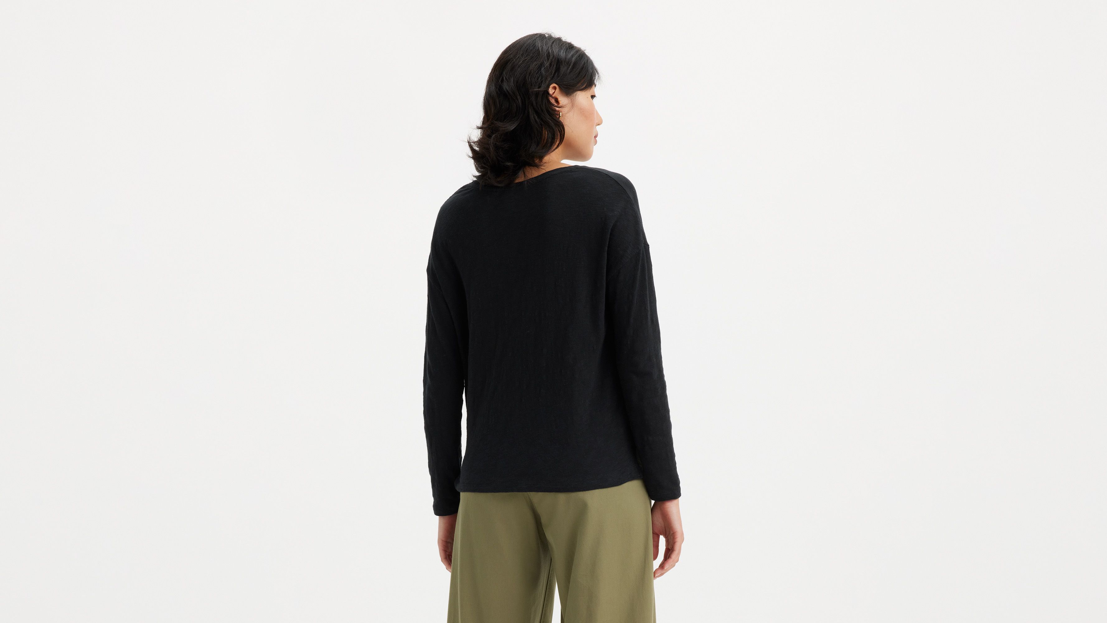 T-shirt manches longues Margot - Caviar - Noir