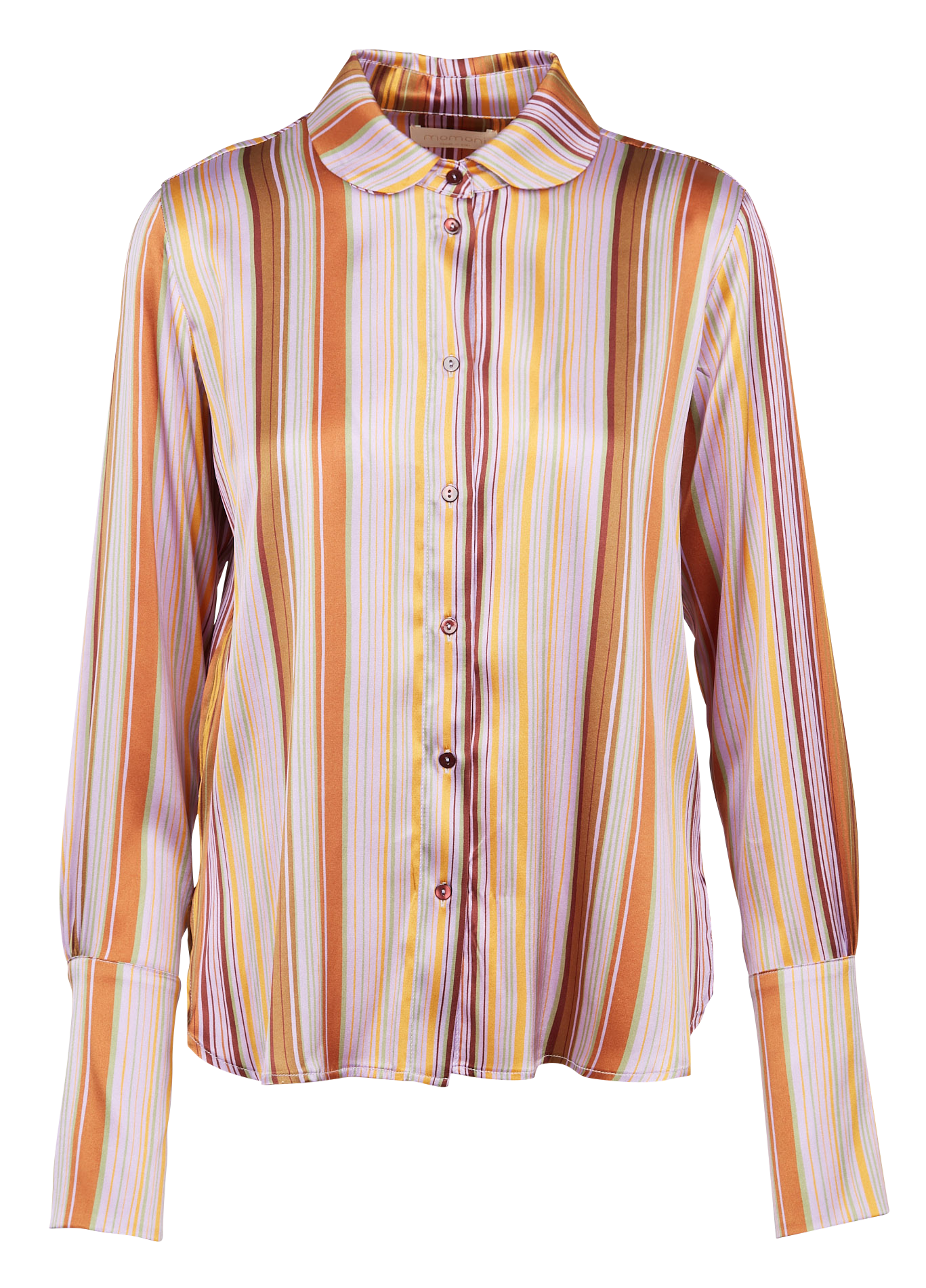 ROVERELLA - Chemise col classique imprimée en soie mélangée| Multicolore