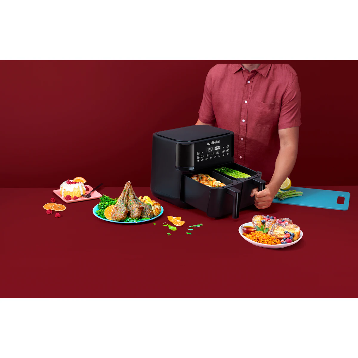Nutribullet Twin Drawer airfryer NBA081B