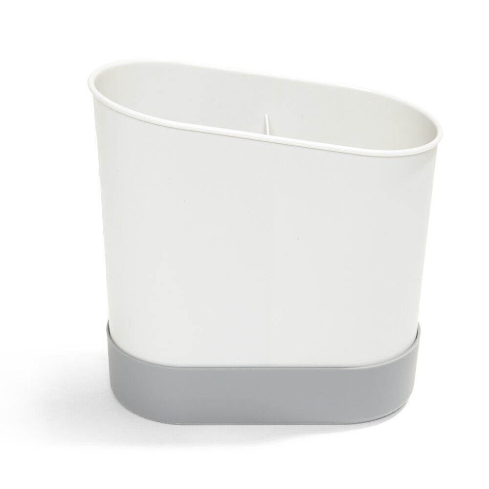 Égouttoir à couverts plastique gris 17,3x17,3xH9,2cm