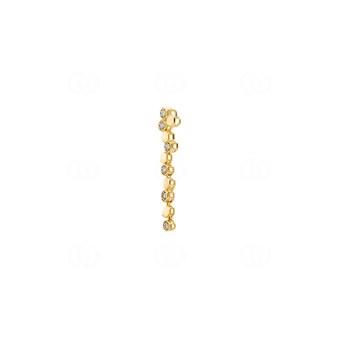 Anhänger 750/18 K Gelbgold mit Diamanten 0.05 ct H/si