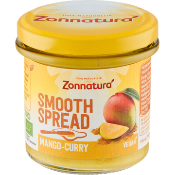 Zonnatura Biologische Smooth Spread Mango-Curry 140 g