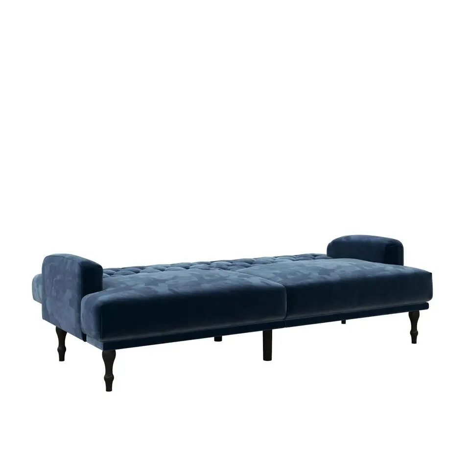 Ruby - 3-zits slaapbank in blauw fluweel