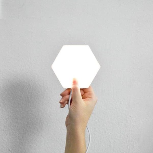 Hexagon LED Lys plater med fjernkontroll