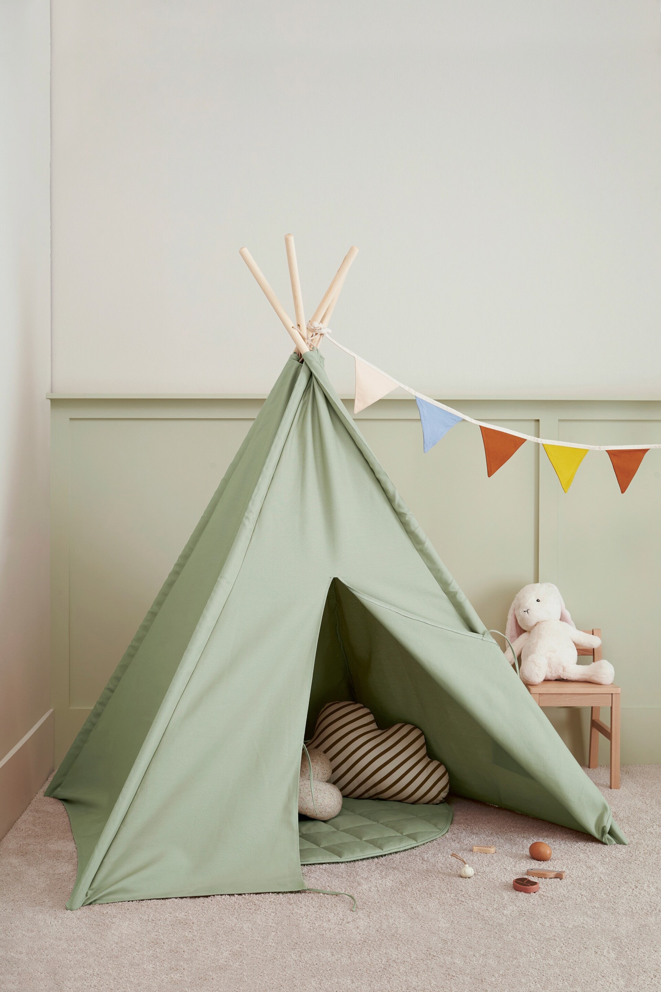 Kids Concept Tipi Zelt hellgrün