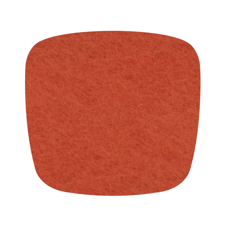 Hey Sign - Filz-Auflage Eames Plastic Armchair, mango 5 mm, ohne Antirutsch-Beschichtung