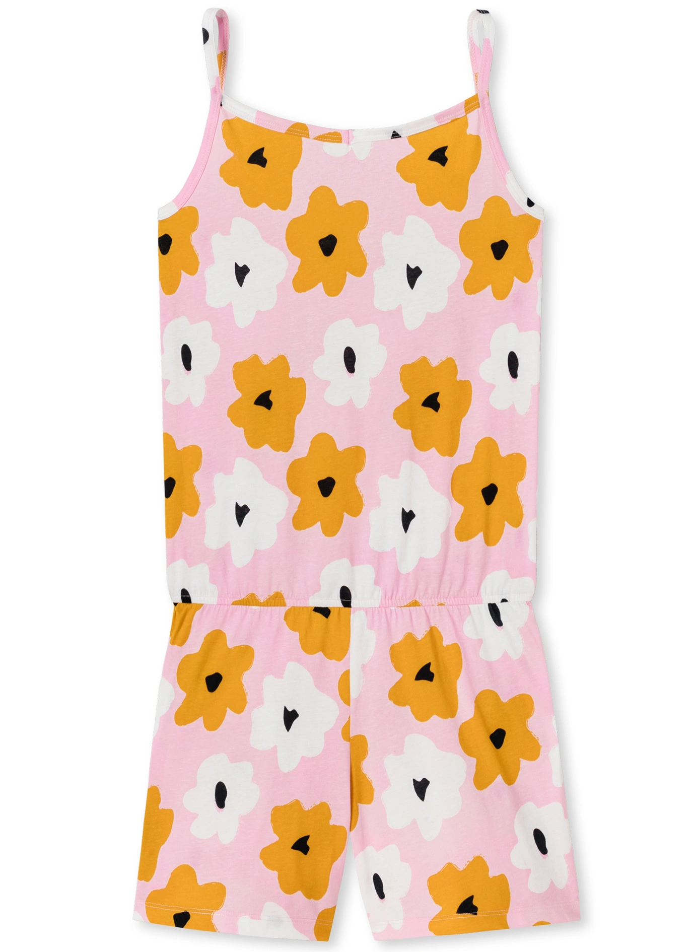 Jumpsuit HAPPY SUMMER kurz in rosa/gelb