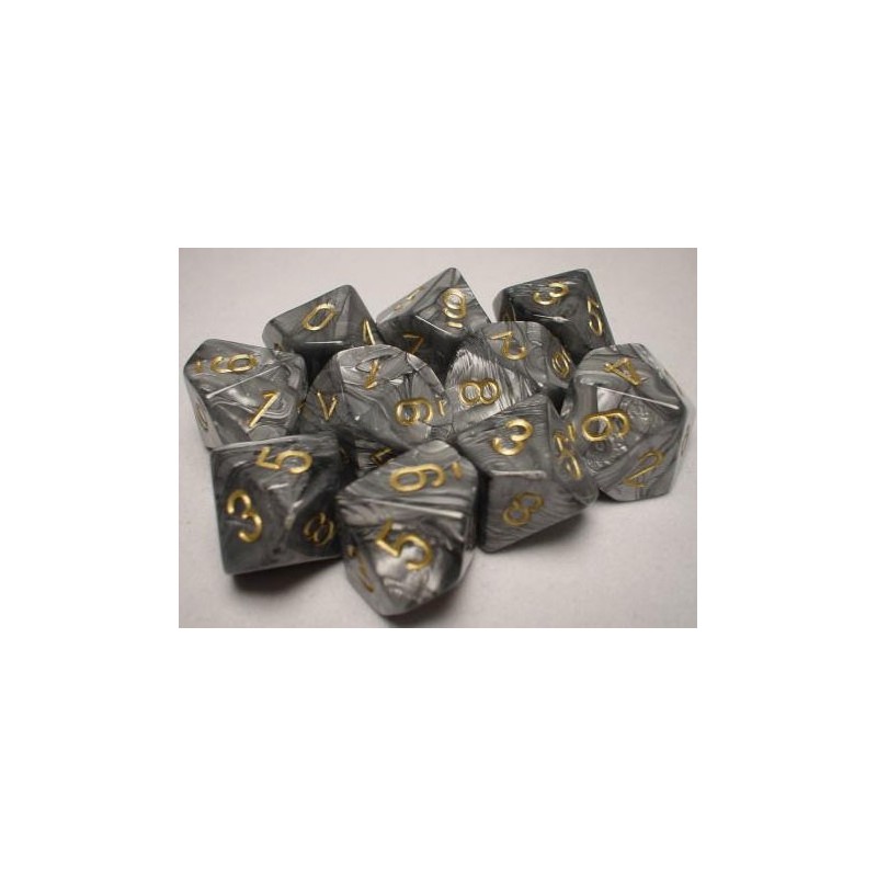 10 dés 10 * feuille * ACIER / LEAF STEEL