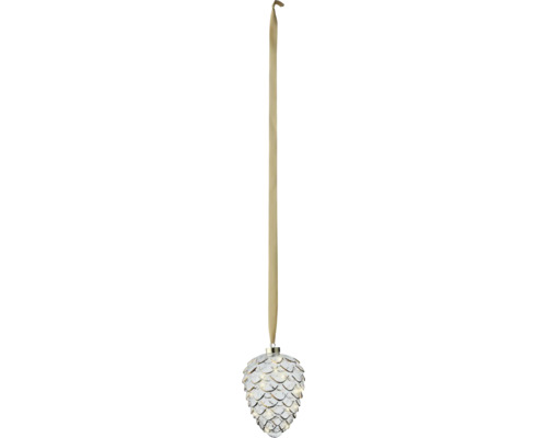 15 Micro-LED Pine Cone Lumineo 21 cm Warm Wit