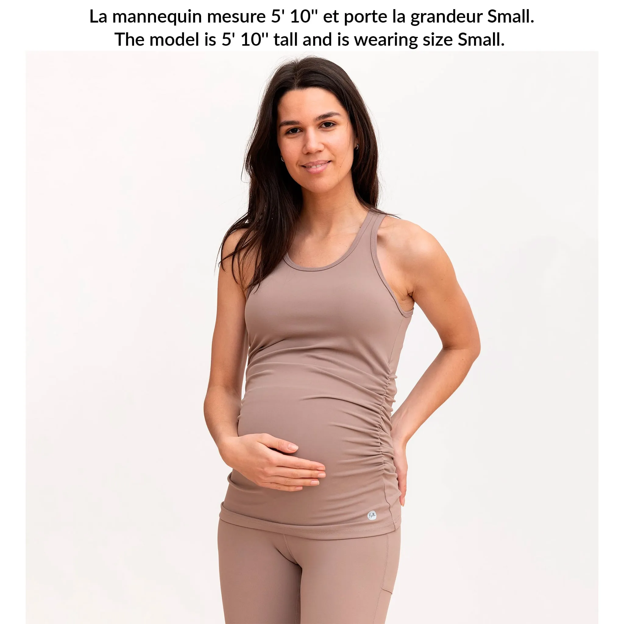 Bella Maternité Camisole Athlétique Taupe