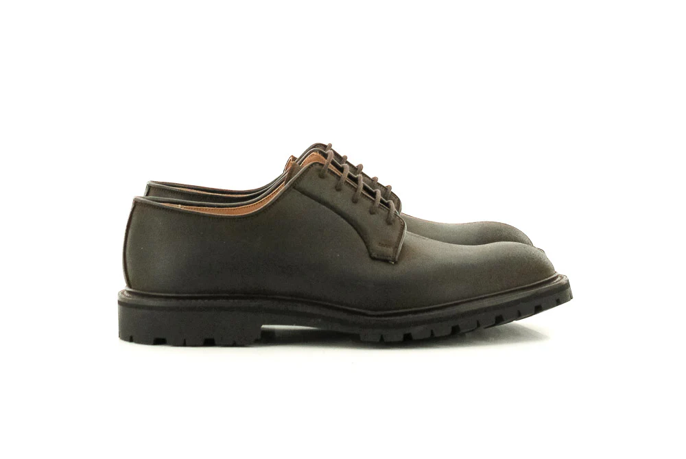 CROCKETT AND JONES - LANARK 3 ROUGH OUT DARKBROWN