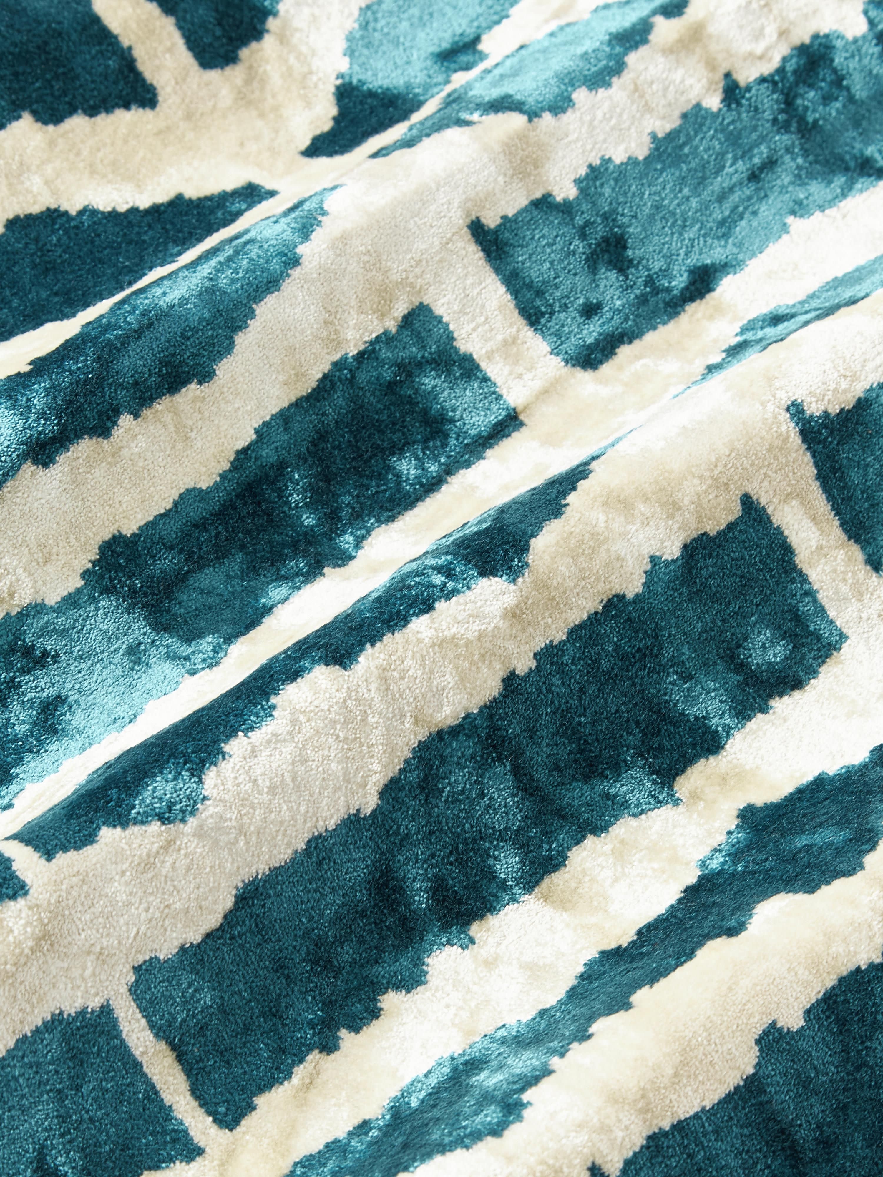 Viscose kussenhoes Dejan met ingeweven jacquardpatroon