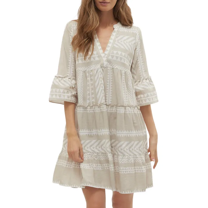 Vero Moda Dicthe 3/4 Woven Jurk Dames