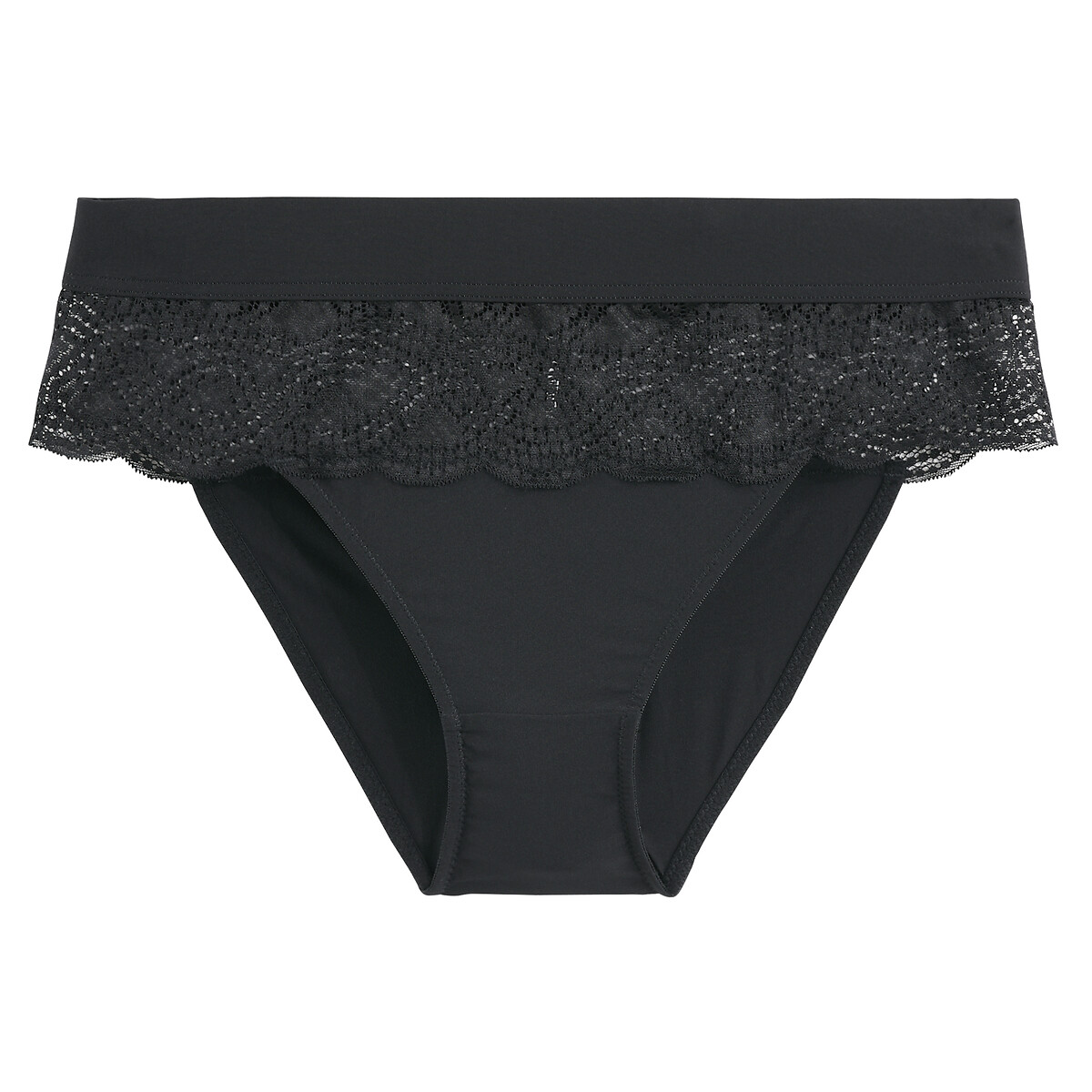 COLEÇÕES LA REDOUTE<br>Vestido de renda e microfibra, Avry