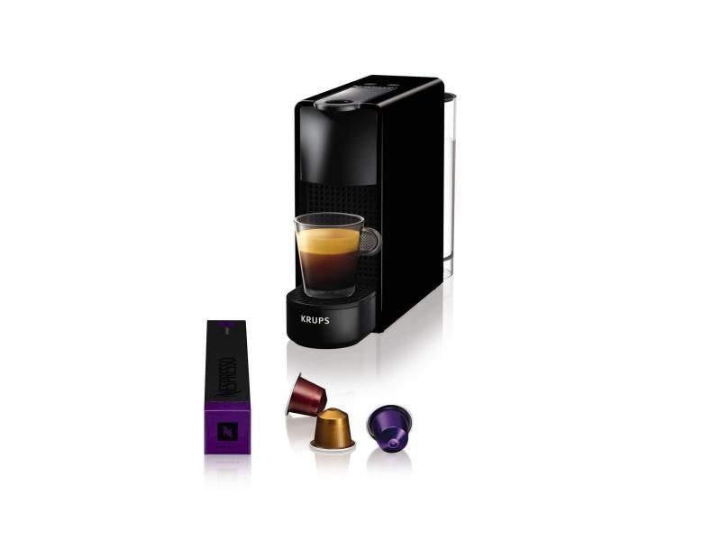 Krups Kaffeemaschine Nespresso Essenza Mini XN1108 Schwarz Kapselmaschine