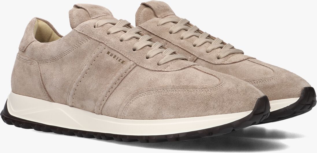 beige nubikk lage sneakers glen hendrix