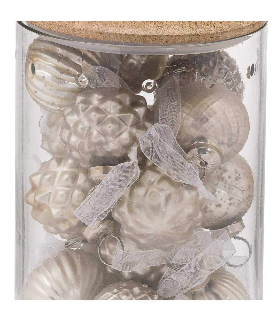 Hill Interiors - Boule de Noël (Argenté) (19 cm x 10 cm x 10 cm) - UTHI4449