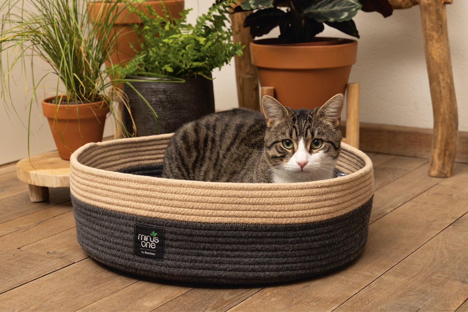 Beeztees kattenmand Minus One Xana grijs/bruin D 45 H 14 cm