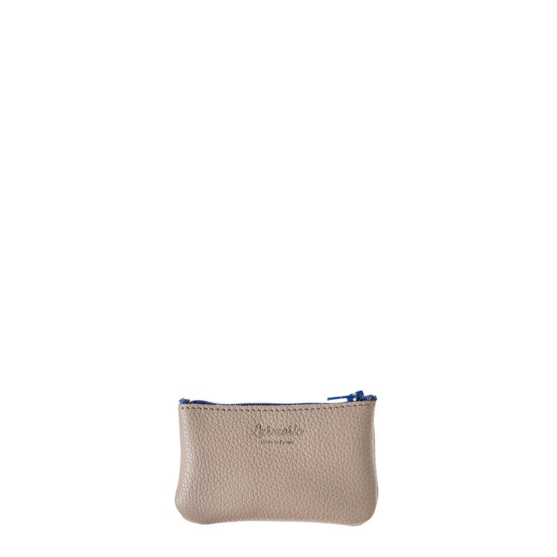 Petit porte-monnaie Emile en cuir UpCycléFlocon blanc