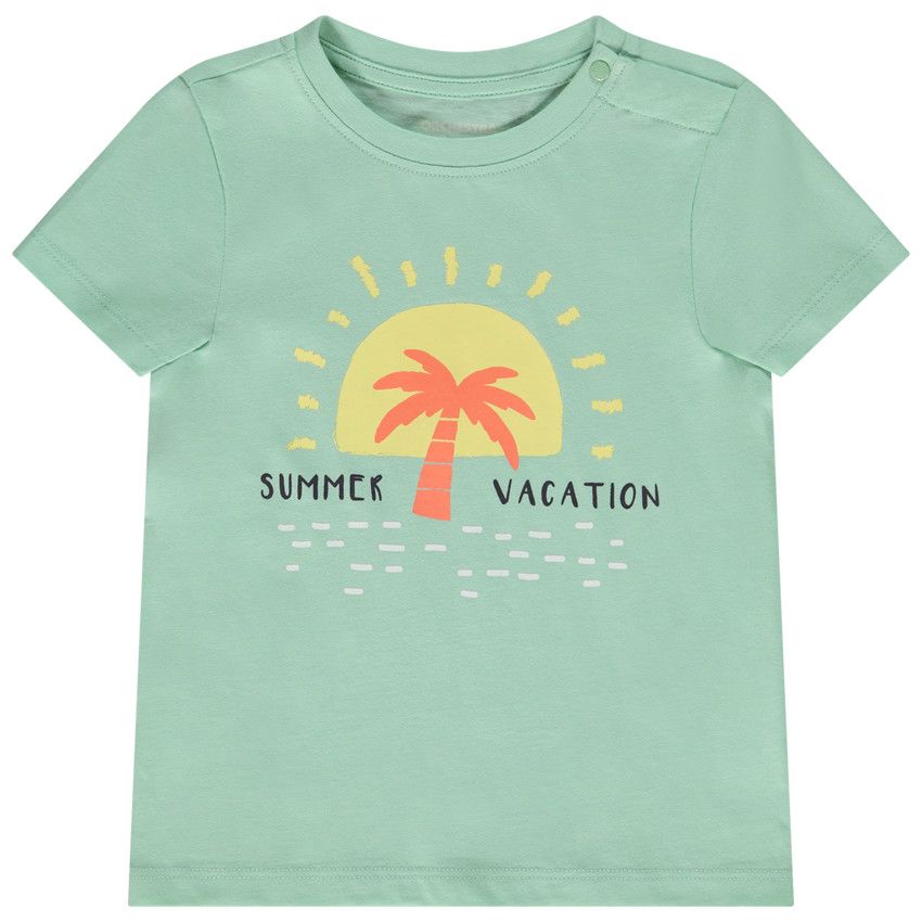 T-shirt manches courtes print fantaisie pour bébé garçon - Vert