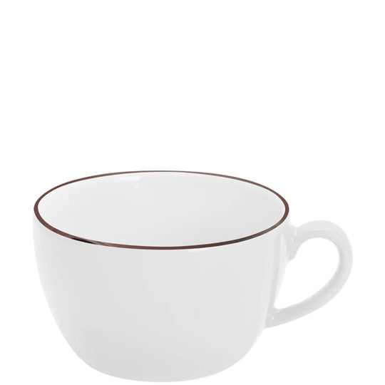KAHLA Pronto Line Cappuccinotasse 0,25 l Line chocolate brown