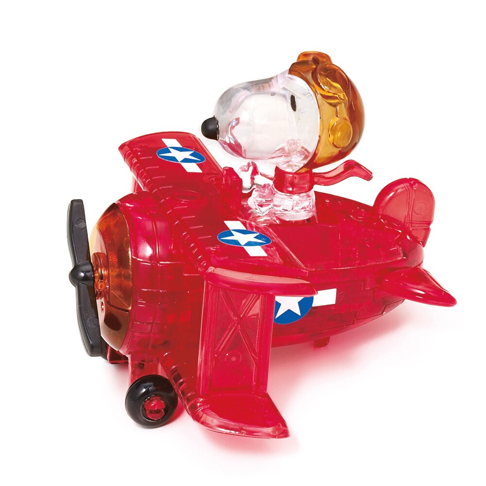HCM Kinzel Crystal Puzzle Snoopy im Flugzeug