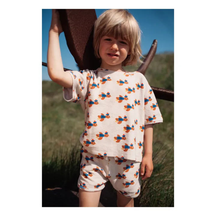 Daily Brat Short Oiseaux Eponge | Crème