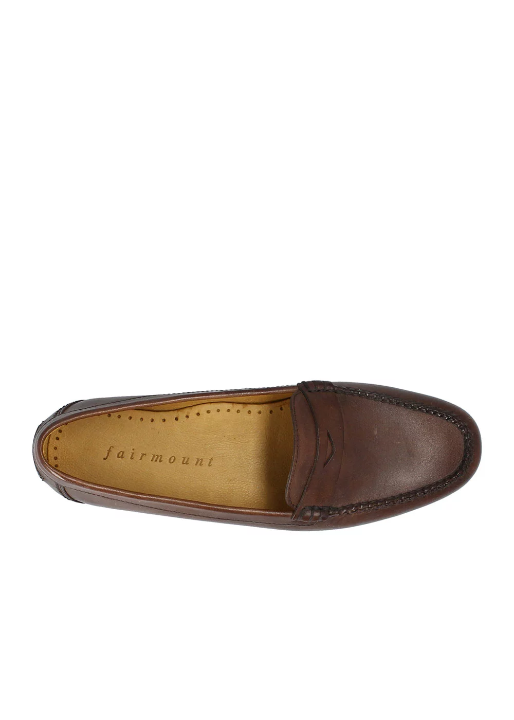 MOCASSIN SIMPLE ROUND CUIR CHOCOLAT