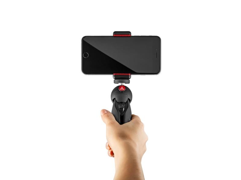 Manfrotto Smartphone-Stativ PIXI Mini inkl. Mobile-Halterun PIXI Smart Kit: PIXI Mini-Stativ mit Smartphone Halterung